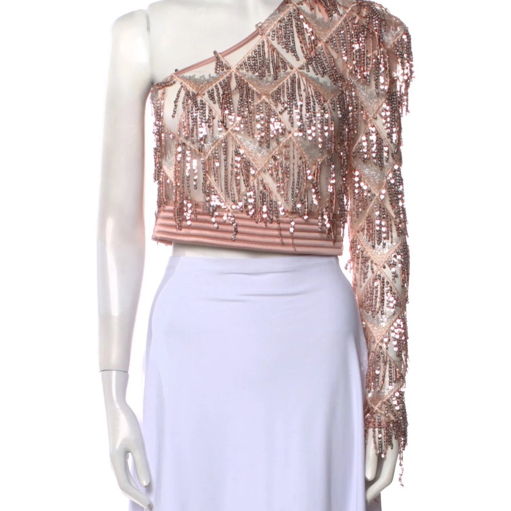 Zhivago Rose Gold Sequin Top